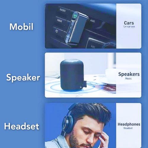 Jual Bluetooth 5.0 Receiver Audio Aux 