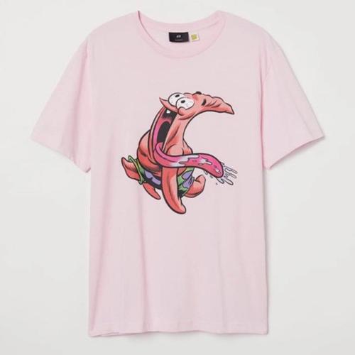 T-SHIRT H\u0026M PATRICK PINK FULLTAG 