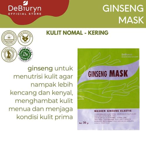 Foto Produk DeBiuryn Ginseng Mask 30gr - Masker Wajah Anti Aging dari Debiuryn Dermacosmetics