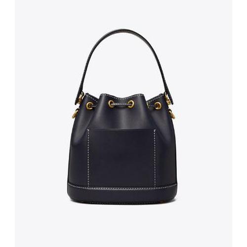 t monogram leather bucket bag