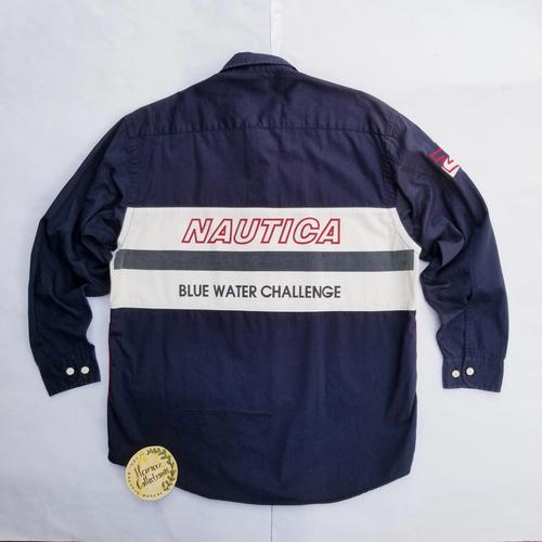 Vintage Nautica Rugby Shirt (half zip 