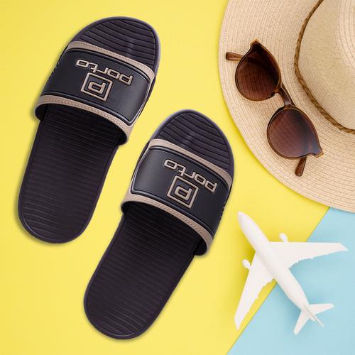 Gambar Sandal Pria Porto 1011M - Cokelat, 43 dari Porto Footwear Jakarta Utara Tokopedia