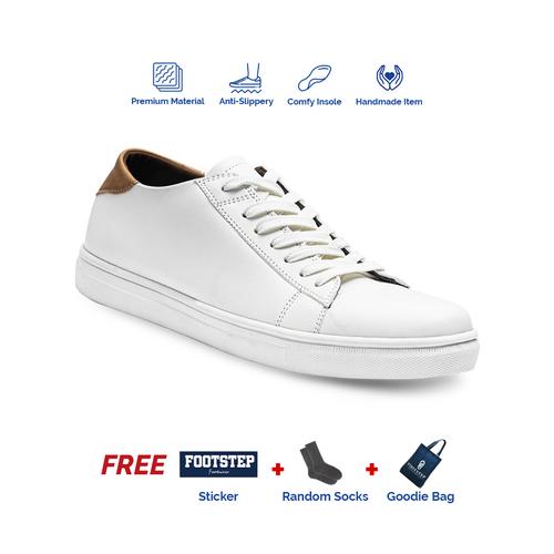 Foto Produk Sepatu Sneakers Pria Footstep Footwear - Alter White - Putih, 42 dari Footstep Footwear