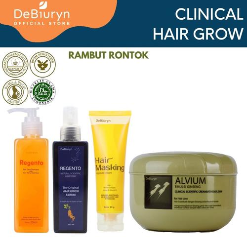 Foto Produk DeBiuryn Clinical Pack Hair Grow - Paket Perawatan Rambut Rontok 1000g dari Debiuryn Dermacosmetics