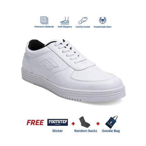 Foto Produk Sepatu Sneakers Pria Footstep Footwear - Wave White - 42 dari Footstep Footwear