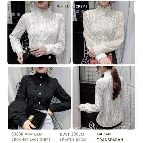 Jual Anatolia Blouse Lace Shirt Kemeja 