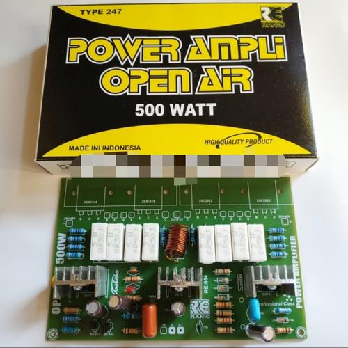 Jual kit power amplifier ampli open air driver 500w 500watt 500 watt