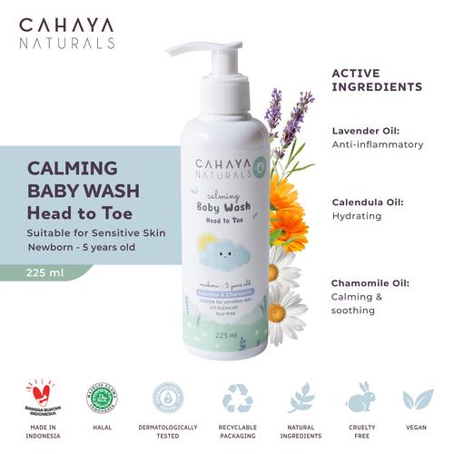 Foto Produk Calming Baby Wash (Sensitive Skin) Head to Toe 225 ml Cahaya Naturals dari Cahaya Naturals Shop