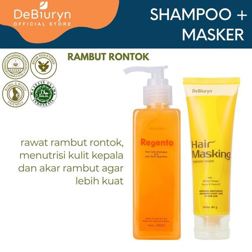 Foto Produk Regento Shampoo + Hair Mask | Rambut Rontok - Kusam dari Debiuryn Dermacosmetics