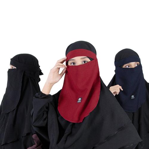 Gambar BAJUYULI - Cadar Anak Niqab Bandana Polos Murah dari Bajuyuli undefined Tokopedia