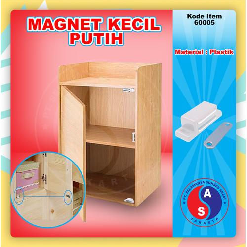 Foto Produk Magnet Kotak Kecil Putih Lemari Pintu Kayu / Magnetic Catch / 60005 dari WINSTON-OK OFFICIAL STORE