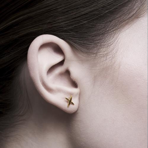 Foto Produk Kenshin - Anting Studs Perak 925 Silver 18k Gold Plated Earring dari AR Signature Official