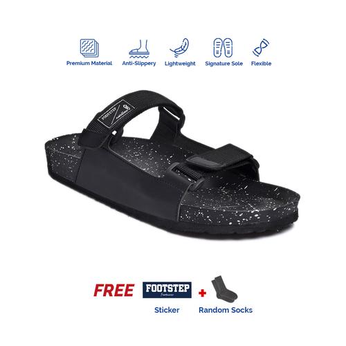 Foto Produk Sandal Outdoor Pria Footstep Footwear - Billy Black - Hitam, 41 dari Footstep Footwear