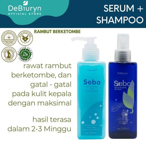 Foto Produk Sebo Shampoo + Hair Tonic | Rambut Berketombe | Anti Dandruff dari Debiuryn Dermacosmetics