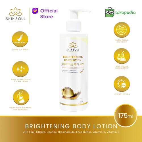Gambar LOTION PEMUTIH /BRIGHTENING /SKINSOUL / SKINSOUL AMANDA MANOPO/TONE UP dari SKINSOUL OFFICIAL STORE Jakarta Barat Tokopedia