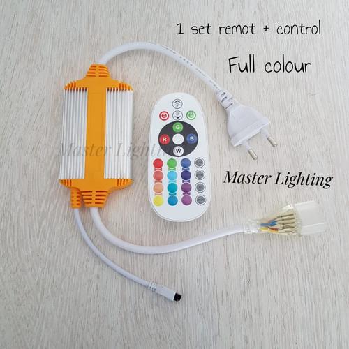 Jual Control plus remot lampu strip neon flex RGB full colour/mix ...