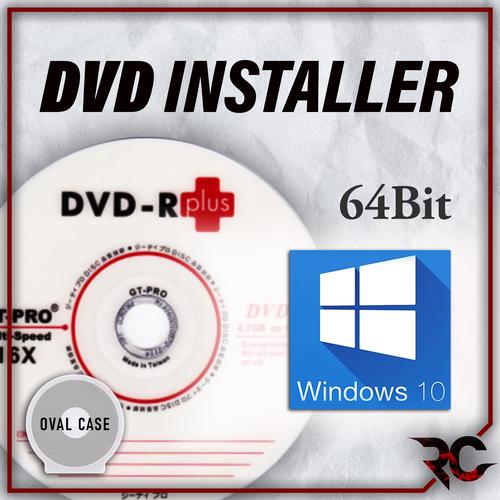 Foto Produk DVD Installer Win 10 Home Single Education Pro 32 / 64 Bit Bootable - 64Bit Oval dari Rizqi Corner