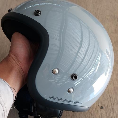 Jual Helm Retro Vespa CRG Abu Gloss - Kab. Bantul - Helm Vespa | Tokopedia