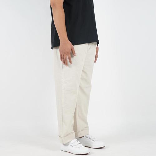 Foto Produk DailyOutfits Celana Panjang Bahan Pria Cazual Linen Pants Premium - Hitam, S dari Daily Outfits DYO