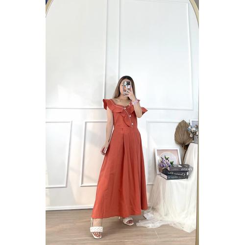 Jual Olivia One Shoulder Sabrina Frill 