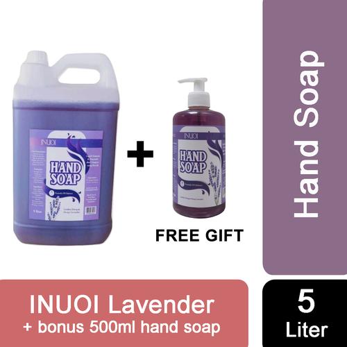 Foto Produk HAND SOAP INUOI 5 Liter / 500 ML - 5L Lavnder+FREE dari Sisedapepade