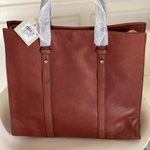 fossil kingston tote medium brown