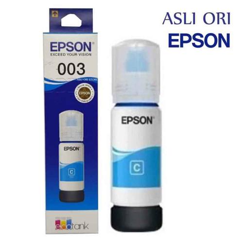 Foto Produk EPSON TINTA 003 ORIGINAL L1110- L3100-L - 3101 - L3110 - L3150 - L5190 - Biru dari VENUSSHOP