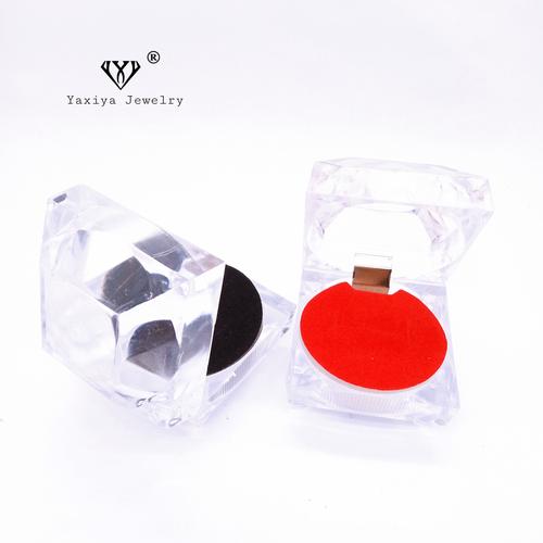 Foto Produk Tempat cincin / Kotak cincin crystal - Hitam, MODEL KOTAK dari YAXIYA JEWELRY