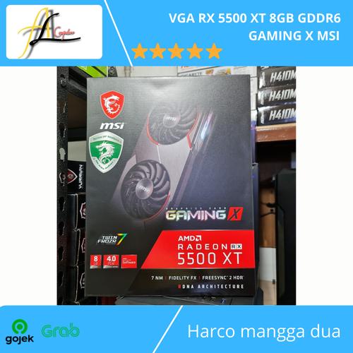 Foto Produk VGA RX 5500 XT 8GB GDDR6 GAMING X MSI dari AL computerr