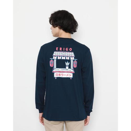 Foto Produk Kaos Pria Erigo Longsleeve Sushi Tantopo Cotton Combed Navy - S dari Erigo Official