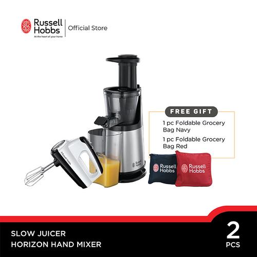 Foto Produk Bundling Russell Hobbs Horizon Hand Mixer - Compact Slow Juicer dari Russell Hobbs Indonesia