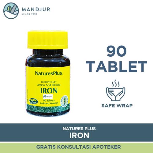 Gambar Natures Plus Iron 90 Tablet - Suplemen Zat Besi, Anemia, dan Kelelahan dari mandjur Jakarta Pusat Tokopedia