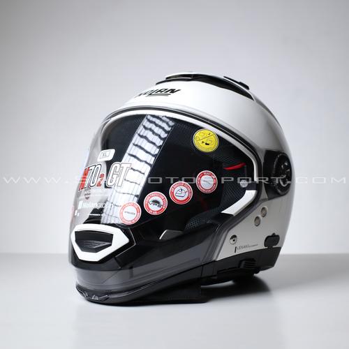 Foto Produk Nolan N70-2 GT Classics N-COM 010 Metal White - XL dari Sky MotoSport