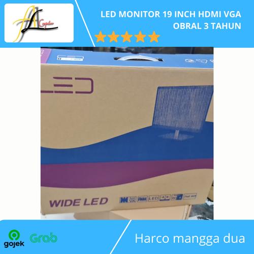 Foto Produk LED MONITOR 19 INCH HDMI VGA OBRAL 3 TAHUN dari AL computerr