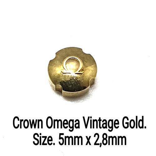 Jual Crown Omega Gold Kenop Untuk Jam 
