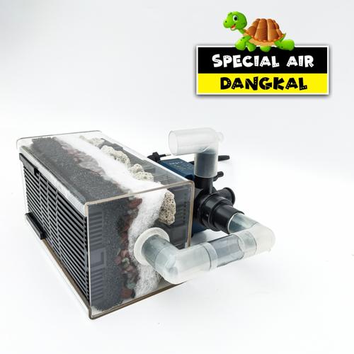 Jual filter internal aquarium crystal bio kura kura filter pomp1200