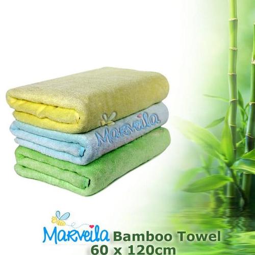 Foto Produk Marveila Bamboo Towel 60x120cm / Handuk Mandi - Hijau dari Marveila & Friends