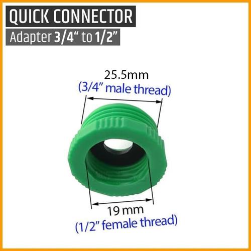 Jual Konektor 1/2" ke 3/4" , Adaptor Connector 1/2" to 3/4" Kab