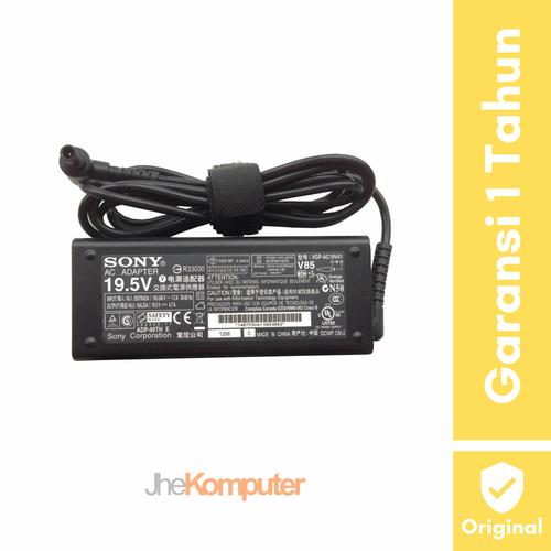 Gambar Original Adaptor Charger Laptop SONY VAIO LOGO - 19.5V 4.7A dari Jhe Komputer Kota Surabaya Tokopedia