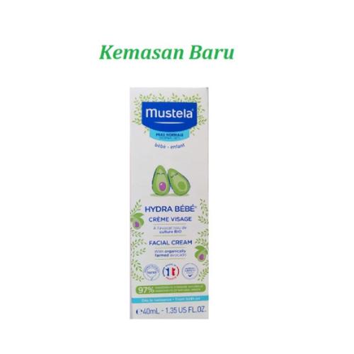 Foto Produk Mustela Hydra Bebe Facial Cream Face Cream / Krim Muka Bayi 40ml 40 ml dari toku pedia