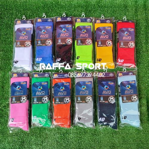 Foto Produk Kaos Kaki Sepak Bola Futsal AVO (panjang di atas lutut) dari Raffa-Sport