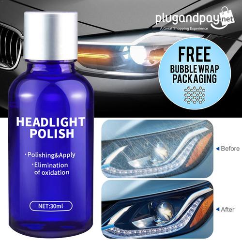 Foto Produk Cairan Pemutih Lampu Mobil Headlight Polish Repair Coat 30ml Poles dari plugandpay