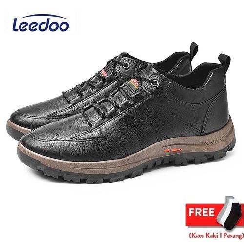 Promo Leedoo Sepatu kulit Casual Pria Sneakers Outdoor High Quality