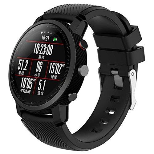 Correa Universal 22mm Amazfit GTR / Stratos / Huawei / Samsung / COOL  Bristol / Sunset Goma Negro-Verde | Tiendas OMG