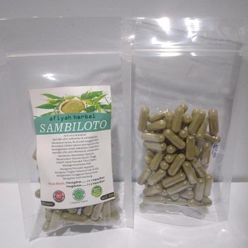 Gambar Sambiloto 100 Kapsul Herbal Meningkatkan Kekebalan & Atasi Flu/Virus dari Afiyahgalery Kota Bekasi Tokopedia