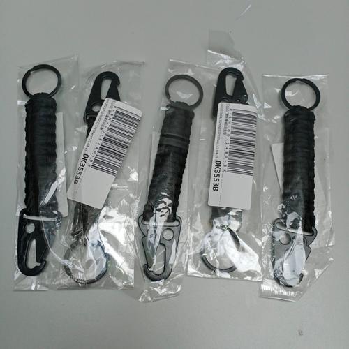 Foto Produk GANTUNGAN KUNCI KEYCHAIN PARACORD + RING and EAGLE MOUNT BUCKLE - BLACK dari DO OFFICIAL STORE