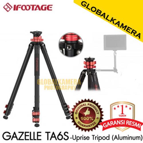 IFOOTAGE Gazelle TA6S Camera Tripod - 65" Aluminum Professional Video Tripod With Quick Leveling For DSLR & Camcorders