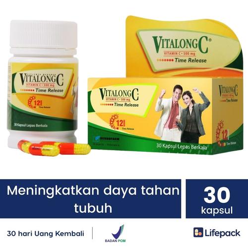 Gambar Vitalong C 500 MG - 30 tablet - Memelihara daya tahan tubuh dari lifepack Jakarta Selatan Tokopedia
