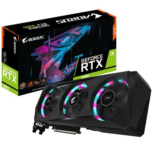 Promo GIGABYTE AORUS GEFORCE RTX 3060 ELITE 12GB GDDR6 GVN3060AORUS E
