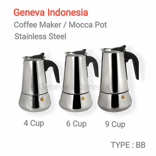 Jual Coffee Maker - Mocca Pot Stainless 